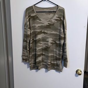 Camo long sleeve top.